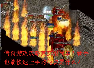 传奇游戏攻略其实很简单?新手也能快速上手的秘诀是什么? 传奇游戏攻略其实很简单?新手也能快速上手的秘诀是什么?